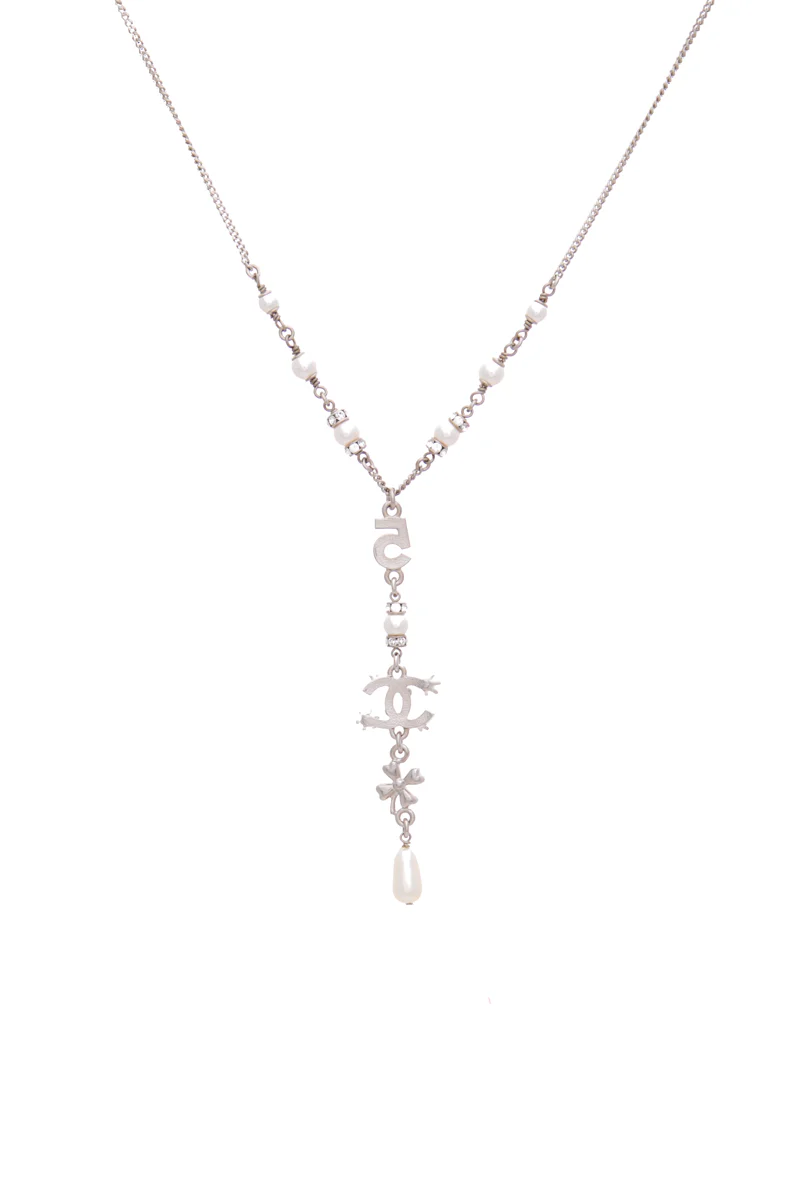 CC Crystal Drop Necklace - Image 3