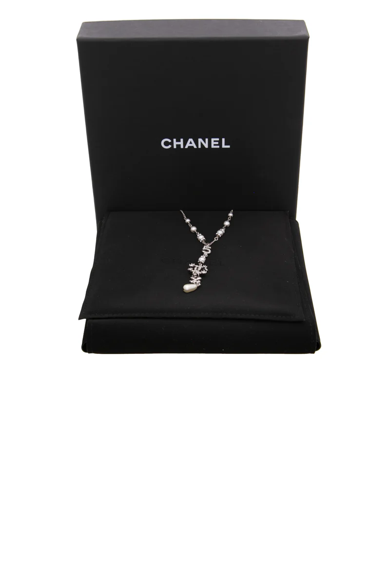 CC Crystal Drop Necklace - Image 5