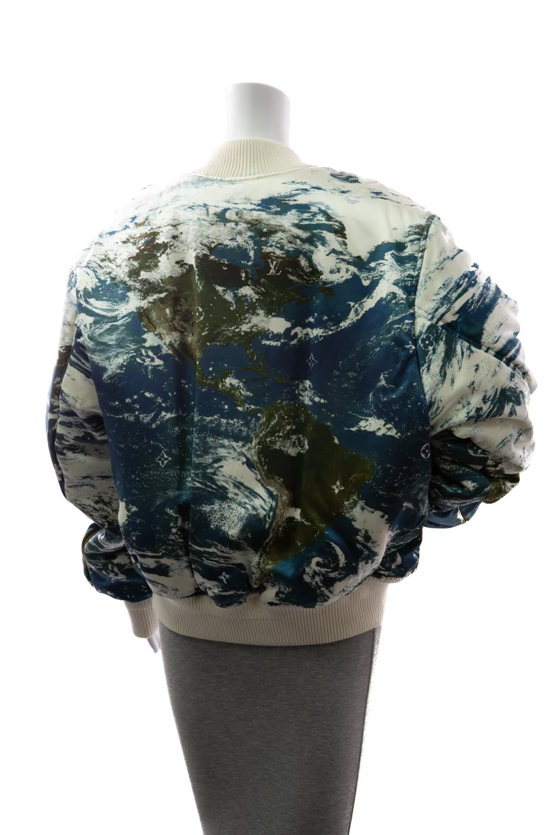 Worldmap Bomber Jacket - Size Large - Image 3