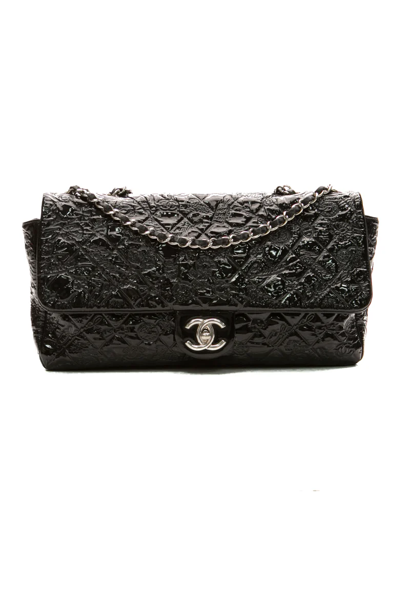 Lucky Symbols Jumbo Single Flap Bag