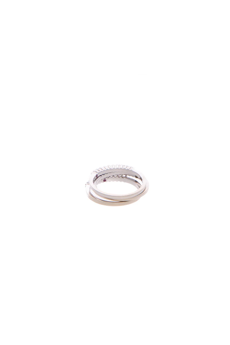 Diamond Stacking Rings - Size 6 - Image 4