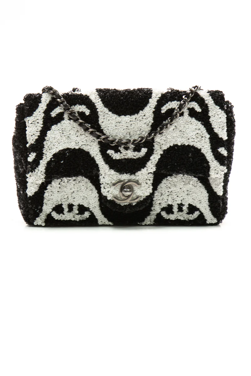 Sequin Mini Rectangular Flap Bag