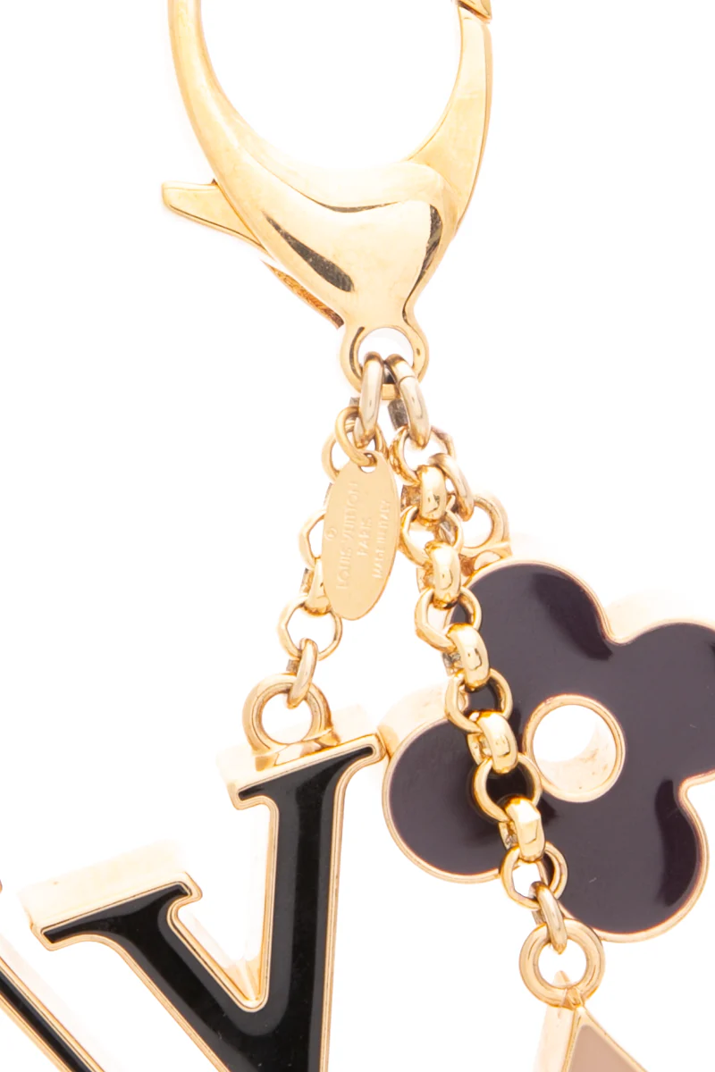 Fleur De Monogram Bag Charm - Image 3