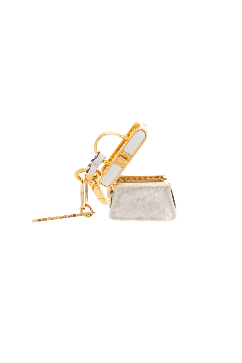 Fendiroma Peekaboo Key Ring Bag Charm - Image 4