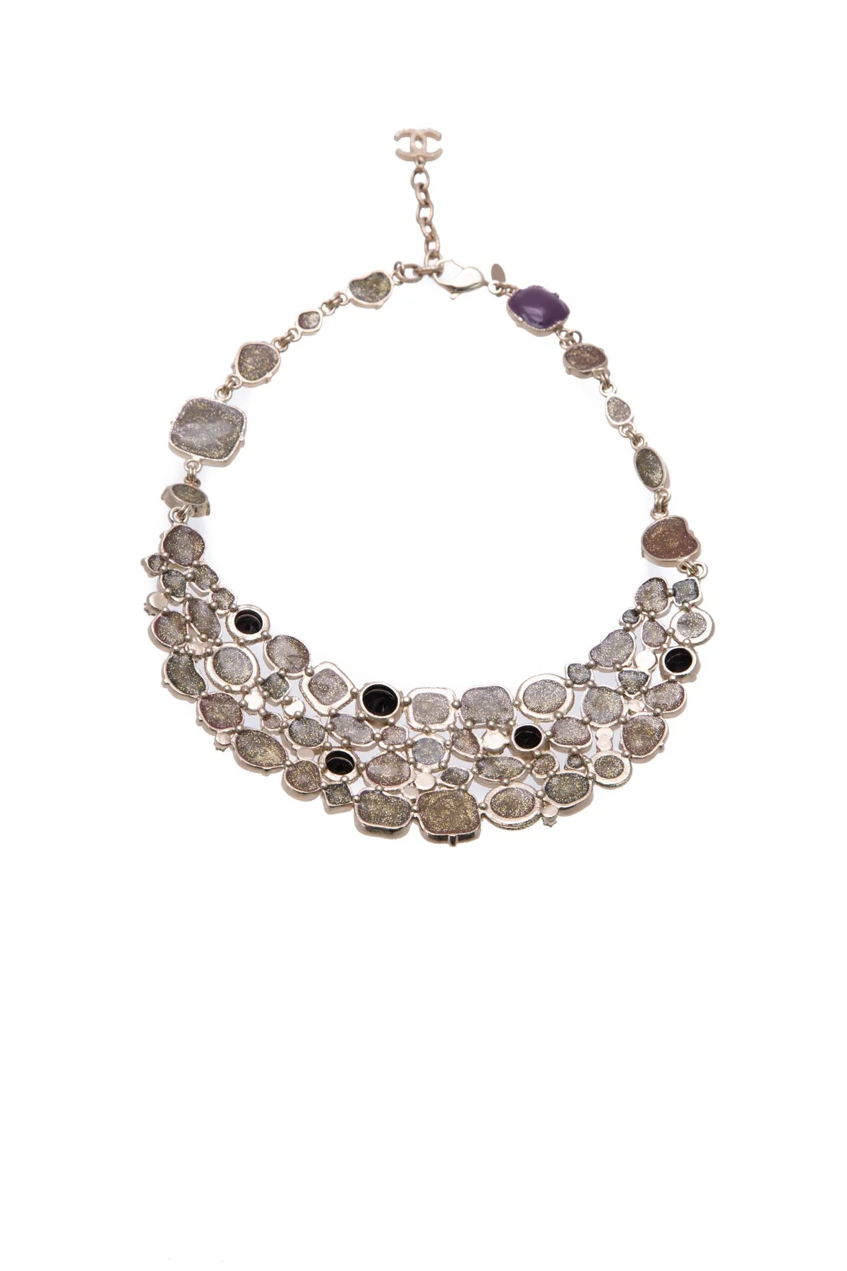 Gripoix CC Bib Necklace - Image 4
