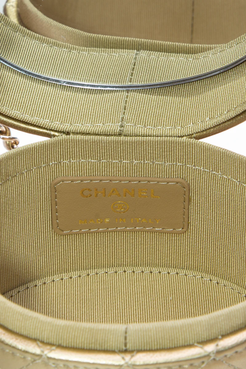 Round Vanity Clutch with Chain - Image 11