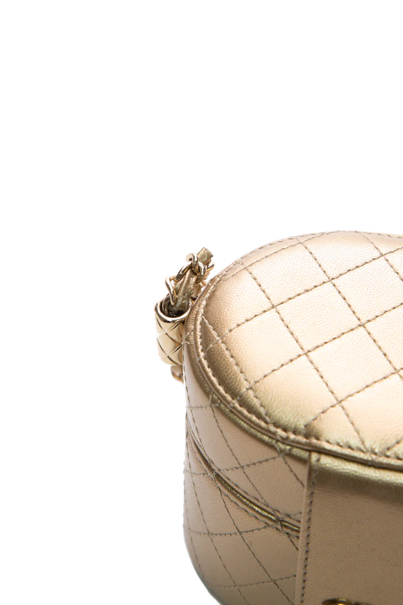 Round Vanity Clutch with Chain - Image 8